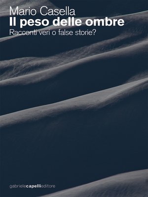 cover image of Il peso delle ombre. Racconti veri o false storie?